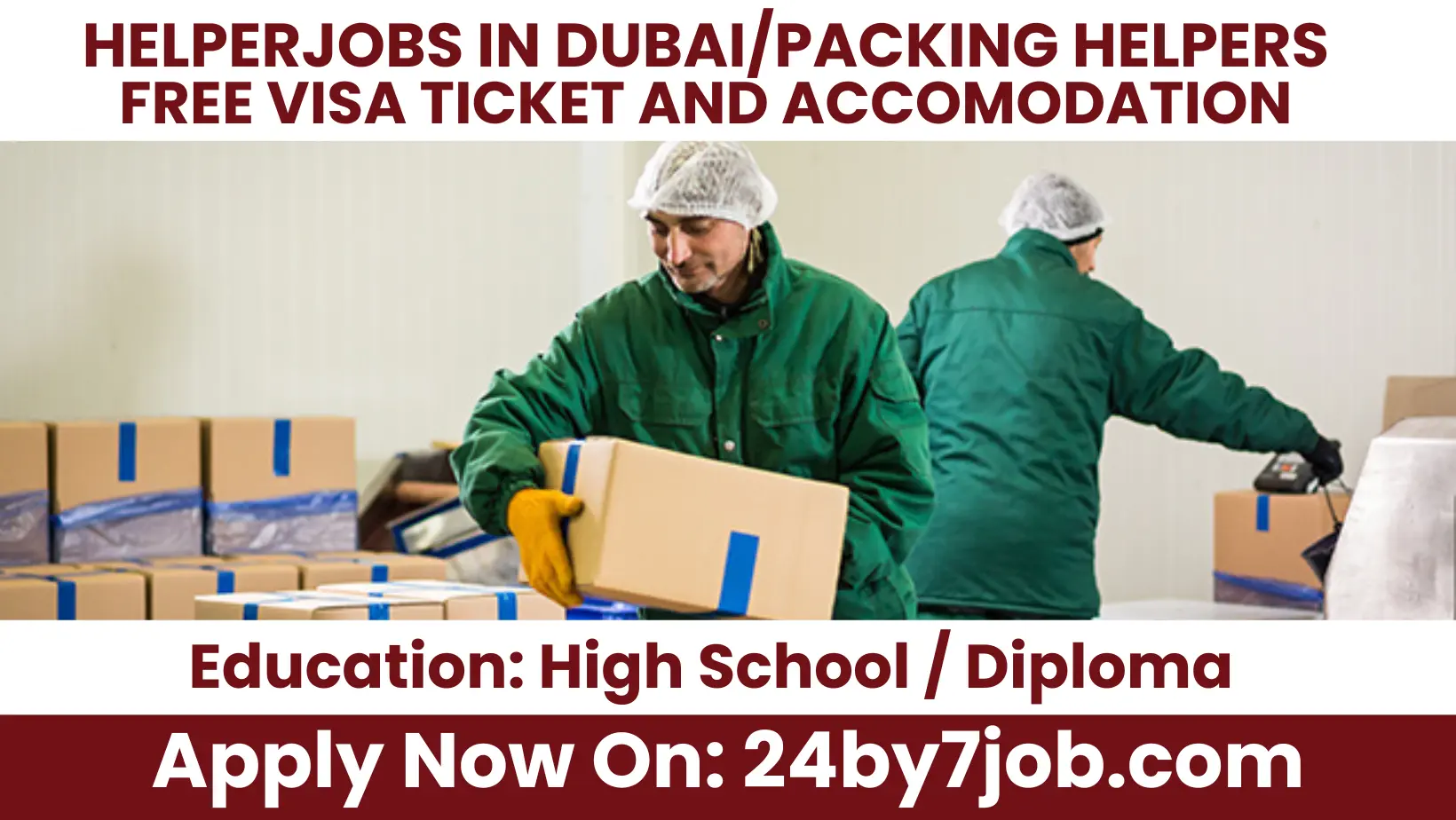 Helpers Jobs in Dubai 2024 |Apply Now