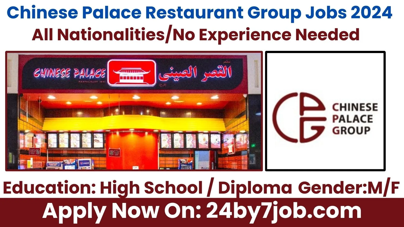 Chinese Palace Hotel Careers In Dubai