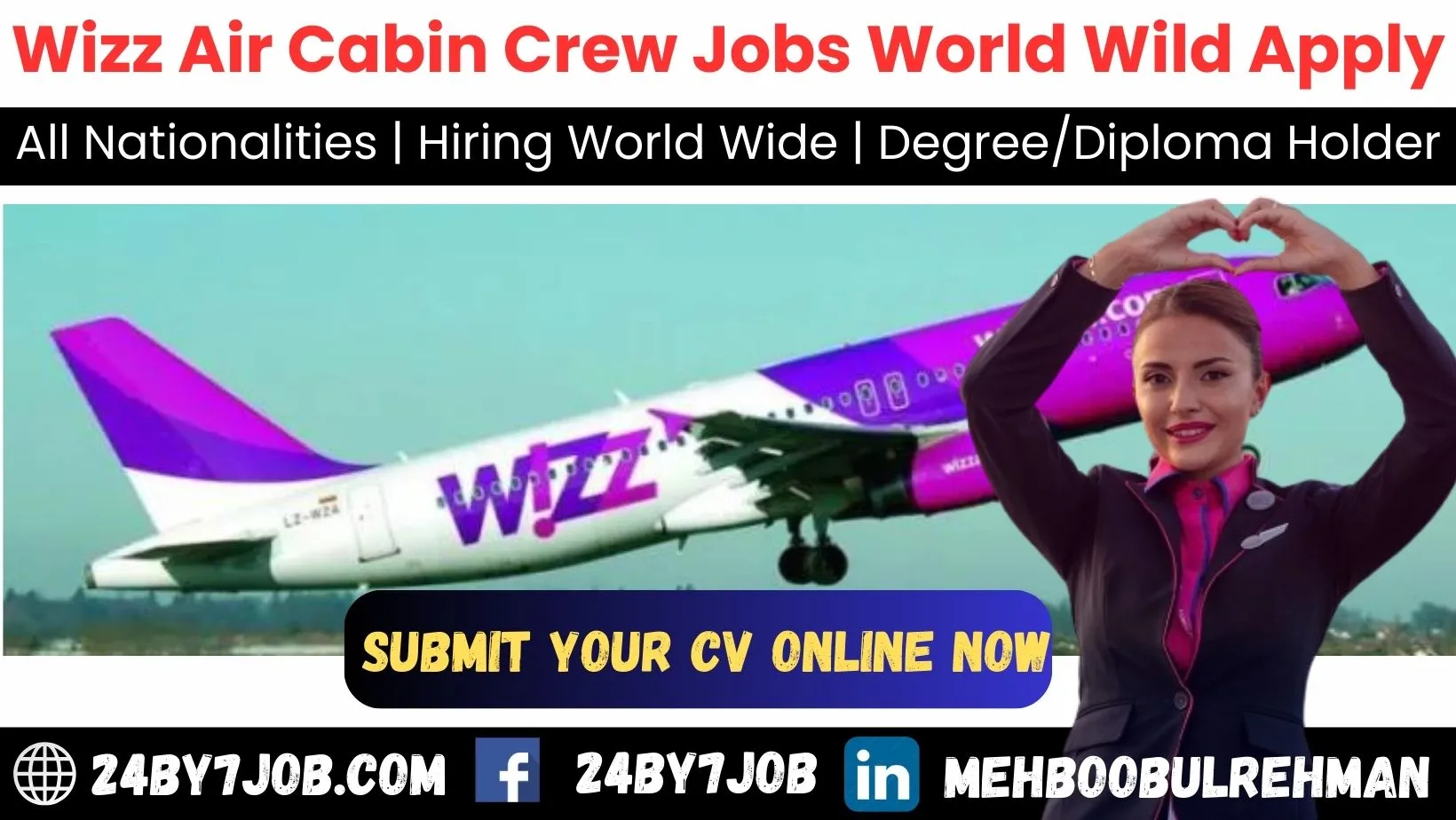 Wizz Air Cabin Crew Jobs | Open Day Recruitment