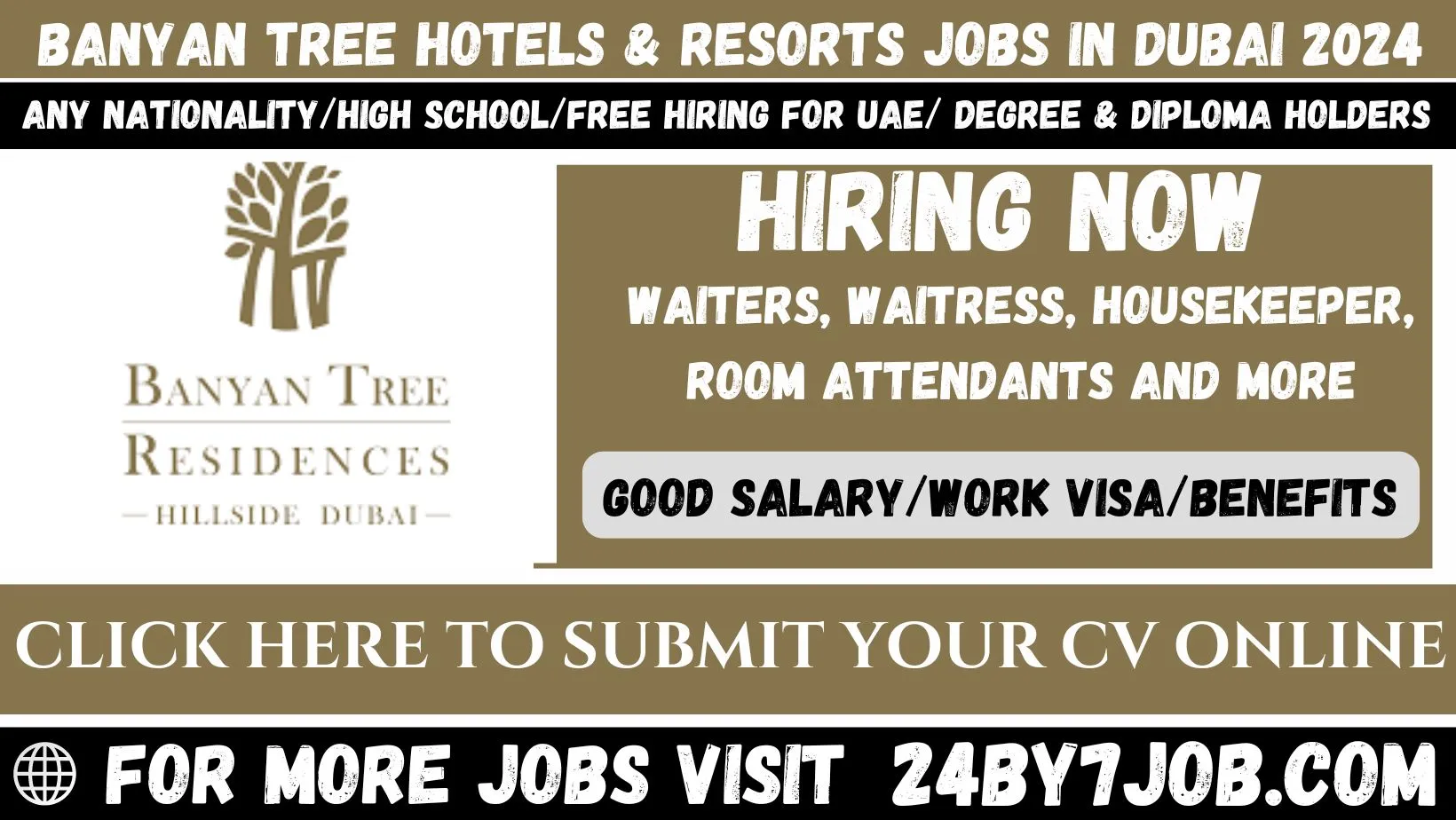 Banyan Tree Hotel Jobs In Dubai August 2024