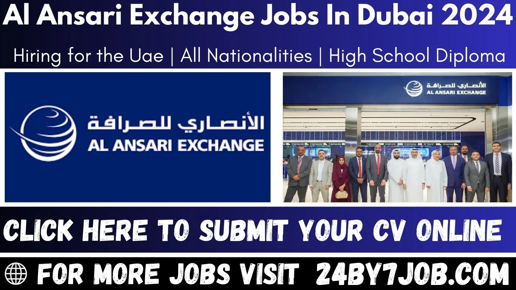 Al Ansar Exchange Latest Jobs In Dubai August 2024 Updated