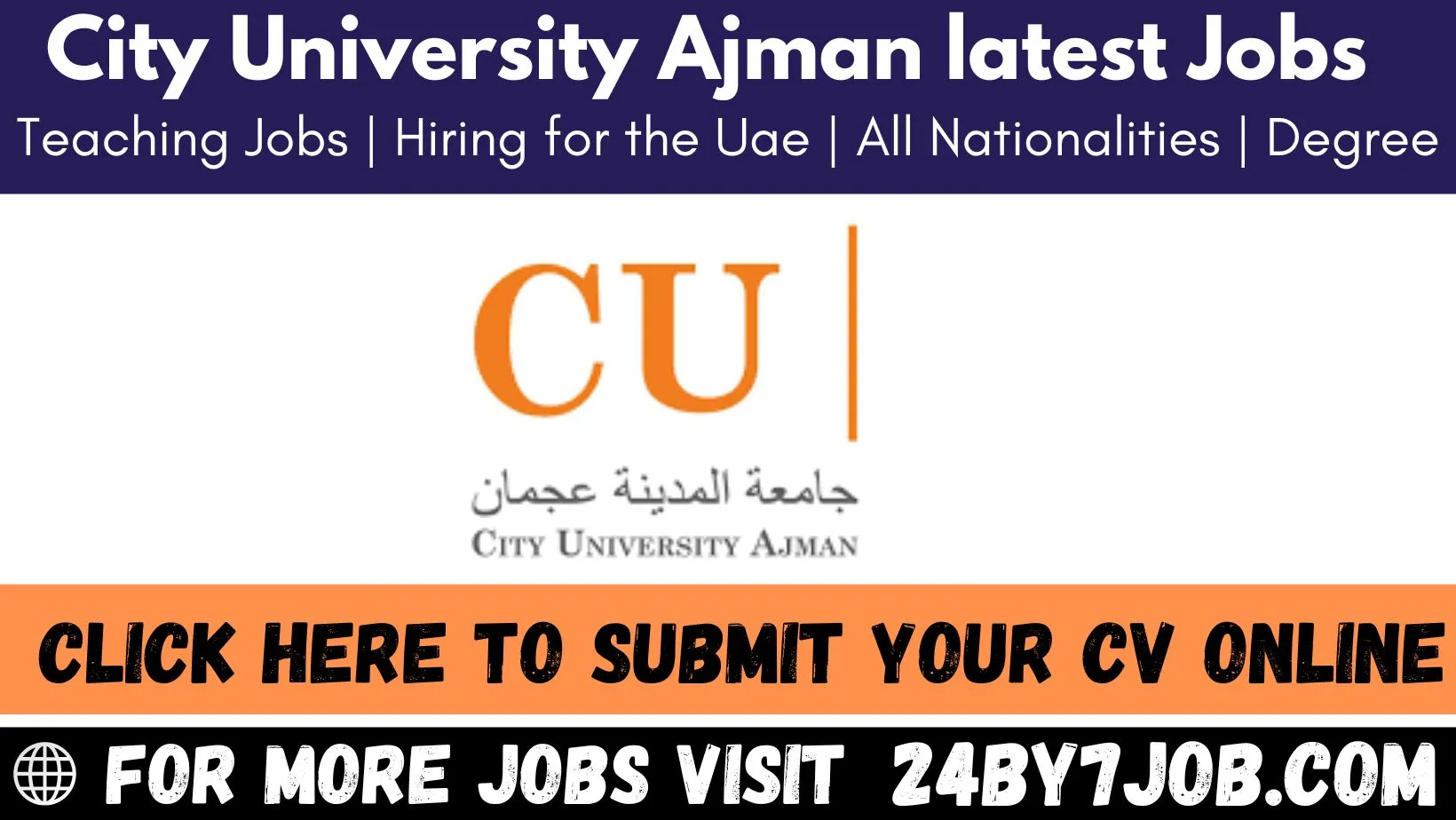 City University Ajman Careers Teaching Jobs In UAE